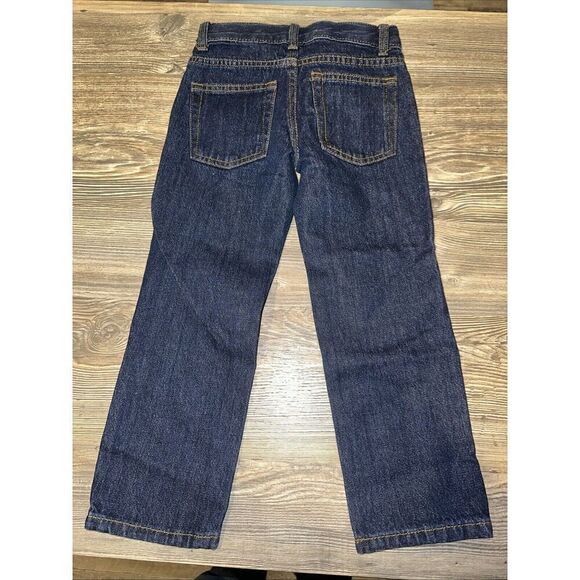 Cat & Jack Boys Relaxed Straight Fit Jeans Dark Wash Size 4. NWT. K - Picture 5 of 6